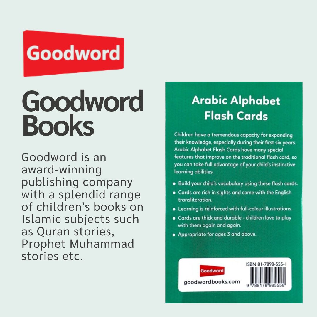 Arabic Alphabet Flash Cards by Goodword