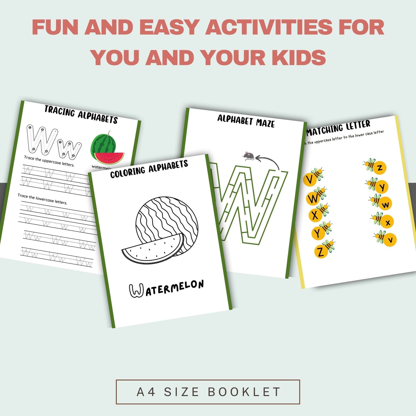 English Alphabet Tracing Book