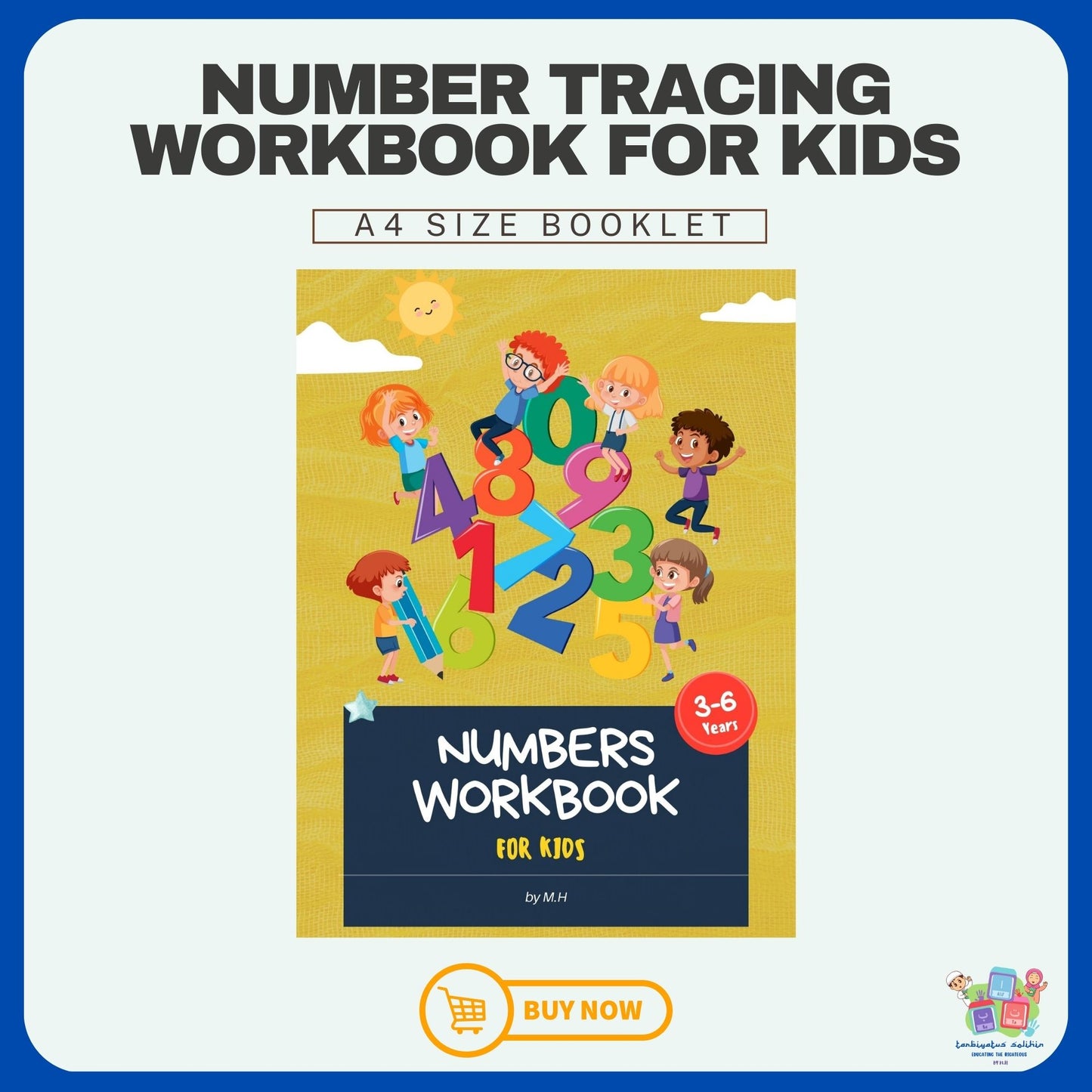 English Number Tracing Book