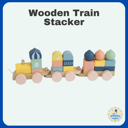 Wooden Train Stacker