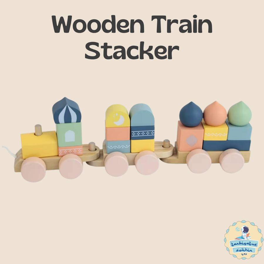 Wooden Train Stacker