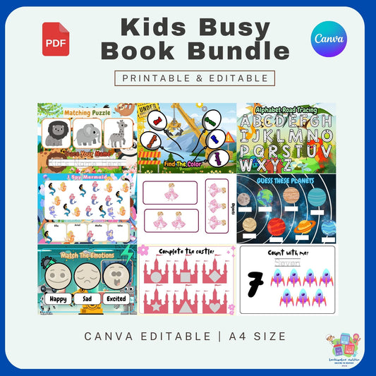 Kids Activity Busy Book Printable