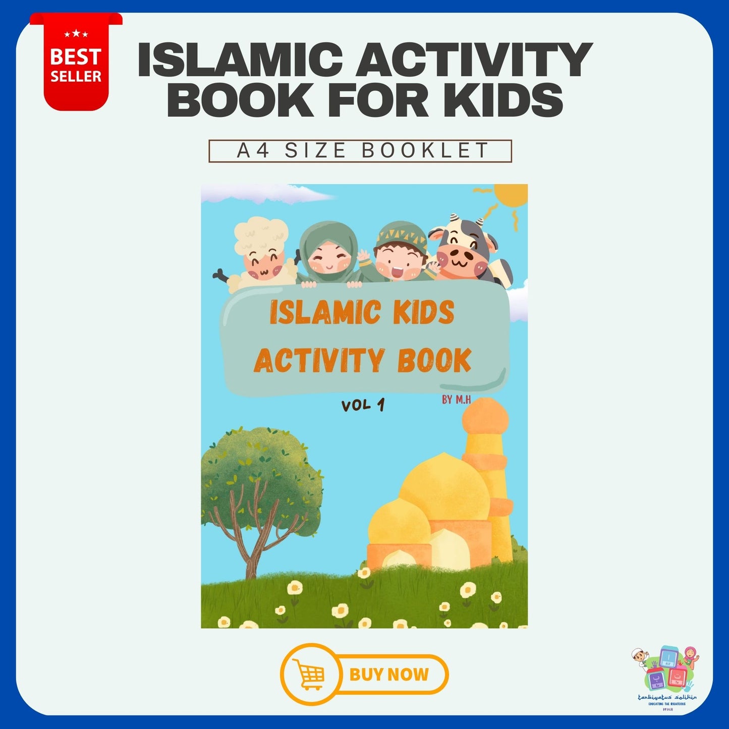 Islamic Kids Activity Book (A4 Size)