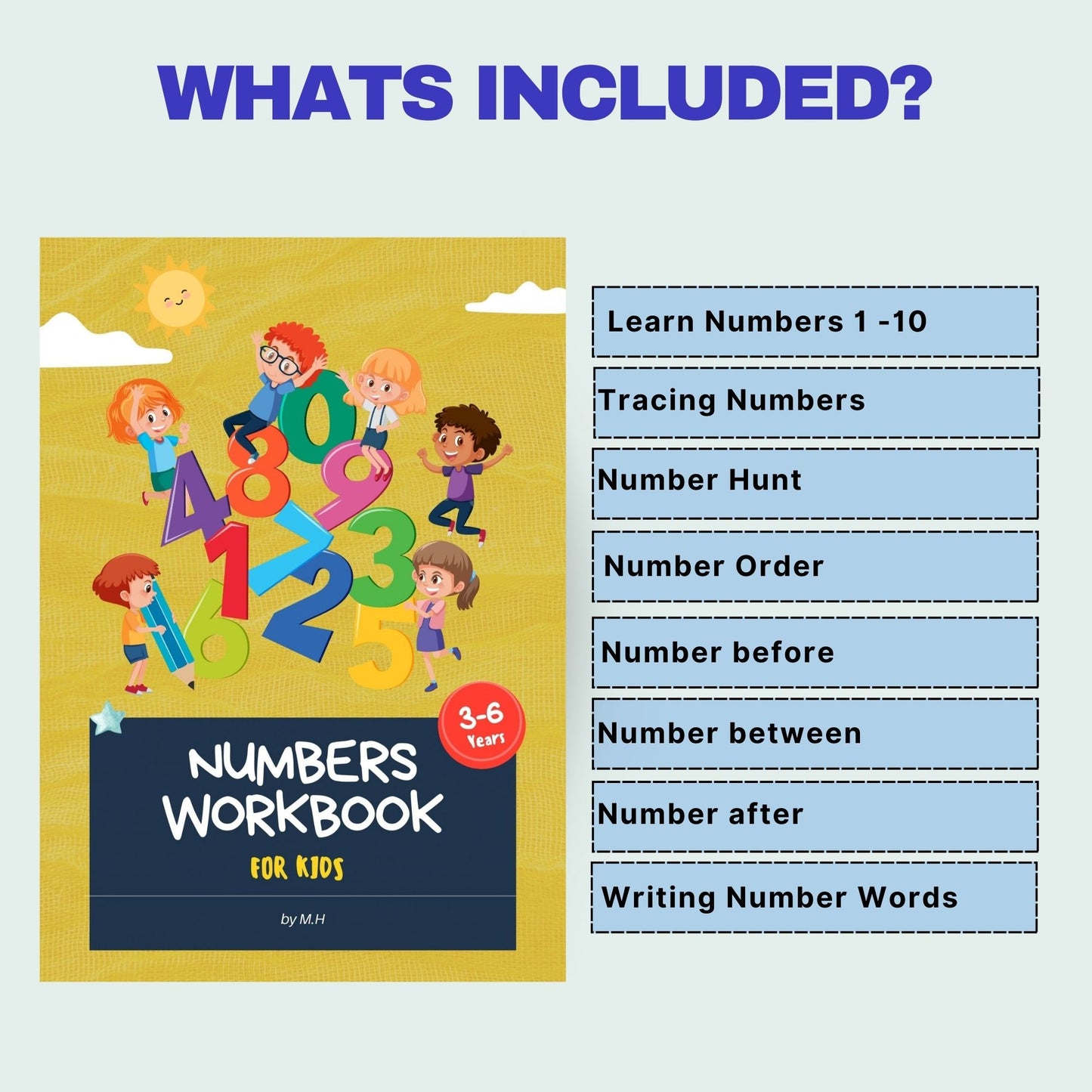 English Number Tracing Book