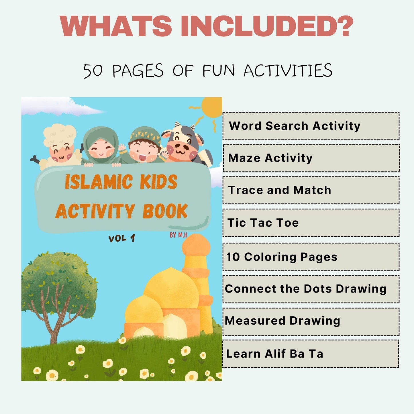 Islamic Kids Activity Book (A4 Size)