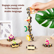 Arabic Alphabet (Hijaiyah) Wooden Train Set