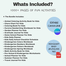 Kids Activity Pages Printable