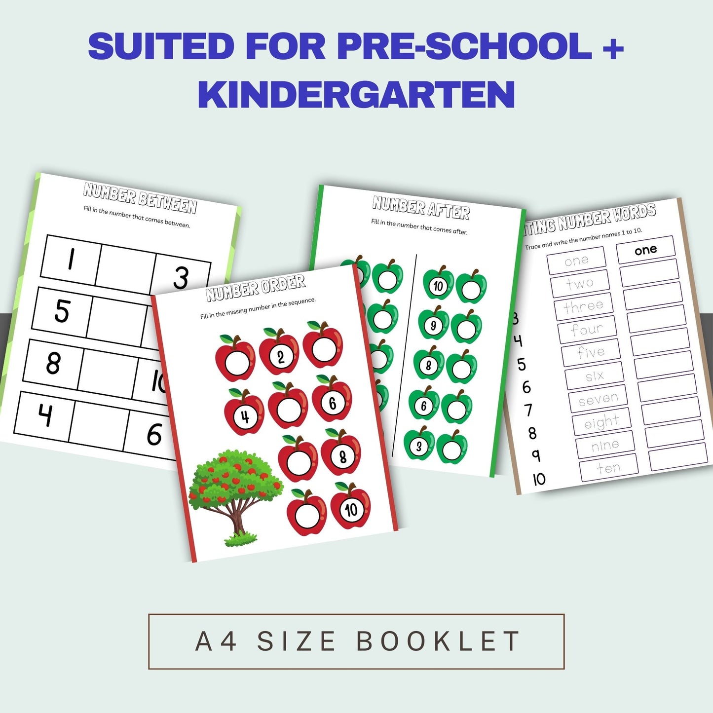 English Number Tracing Book