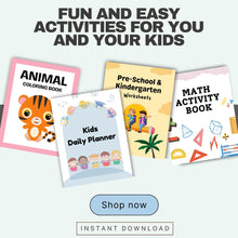 Kids Activity Pages Printable