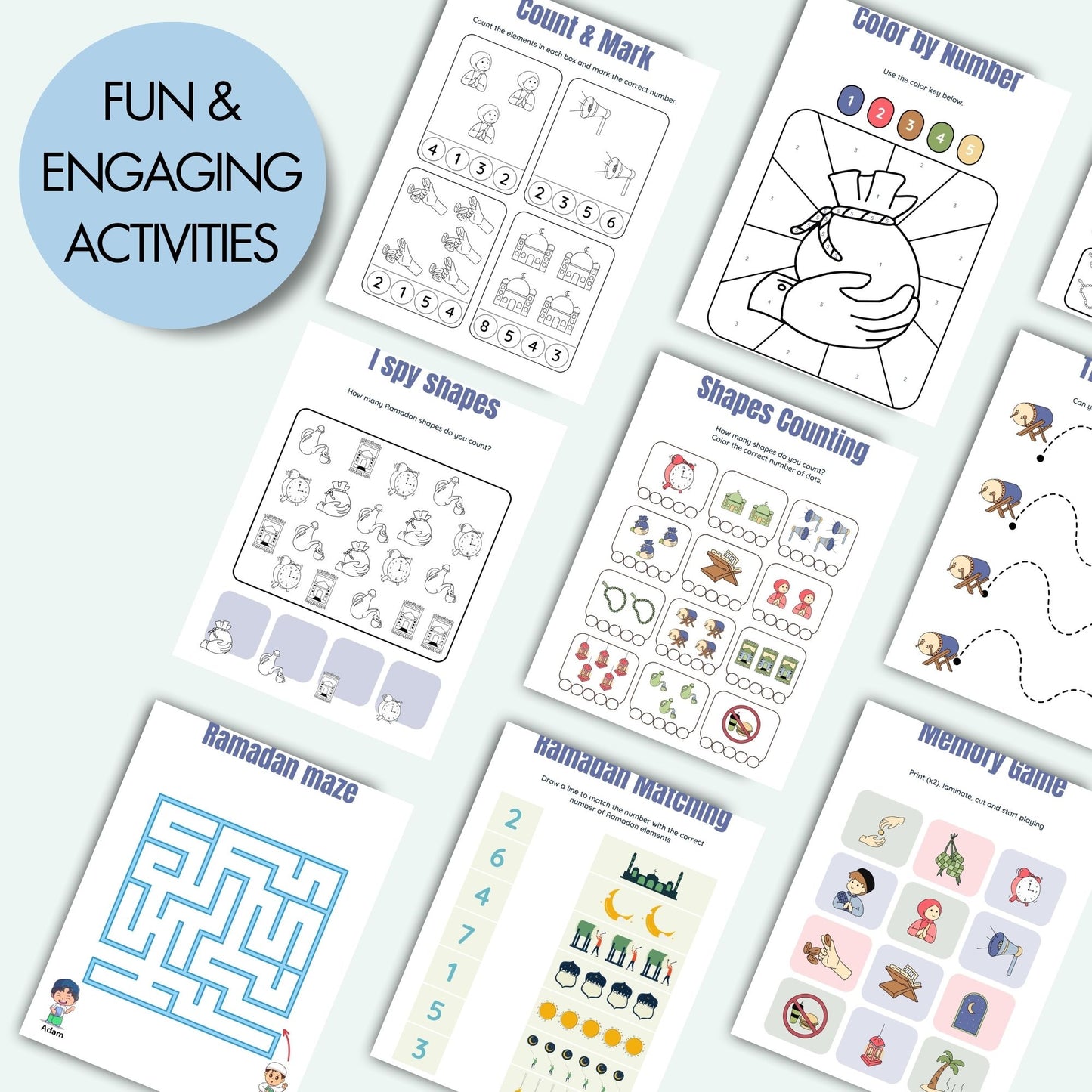 Ramadan Activity Pages Printable