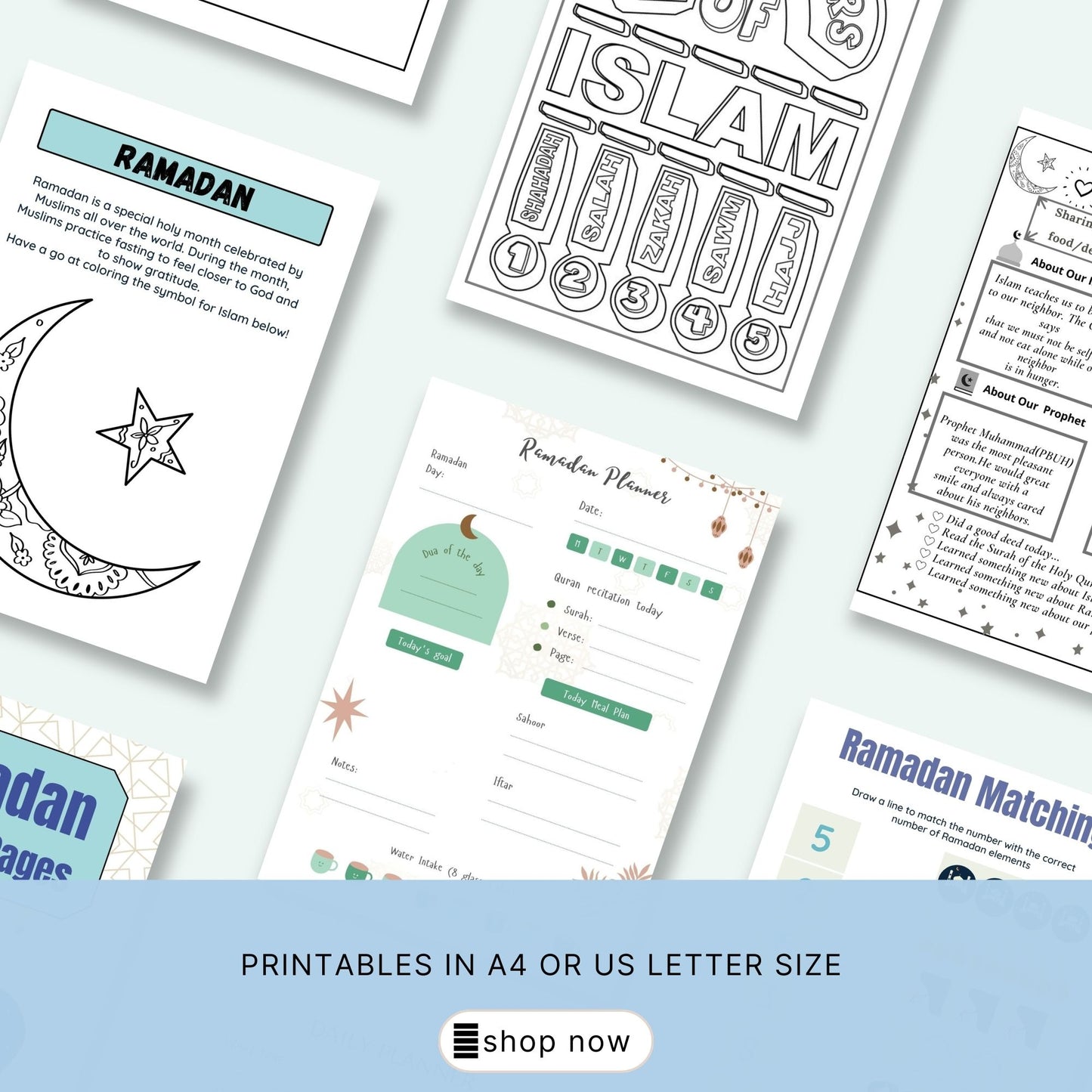 Ramadan Activity Pages Printable